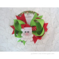 Christmas decorations hairpins with ribbons